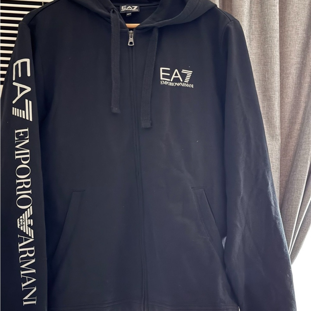 Emporio Armani Black Hoodie Sweater